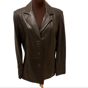 Like new Jones New York 100% soft lamb skin-leather jjacket